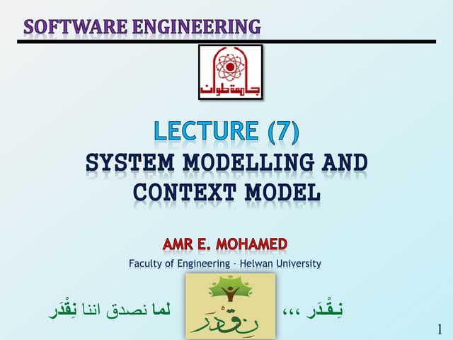 SE18_Lec 07_System Modelling and Context Model