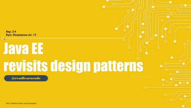 SE2016 - Java EE revisits design patterns 2016