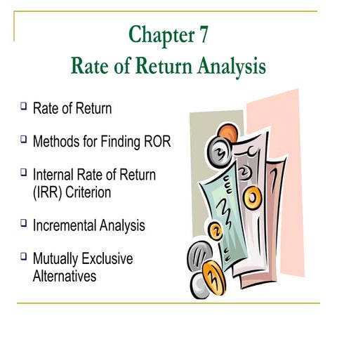 Rate of Return Lesson for Enggin Economy
