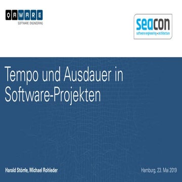 Tempo und Ausdauer in Software-Projekten