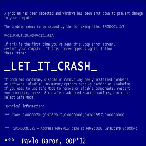 Let It Crash (@pavlobaron)