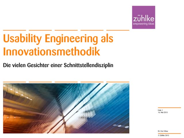 Usability engineering als Innovatio...