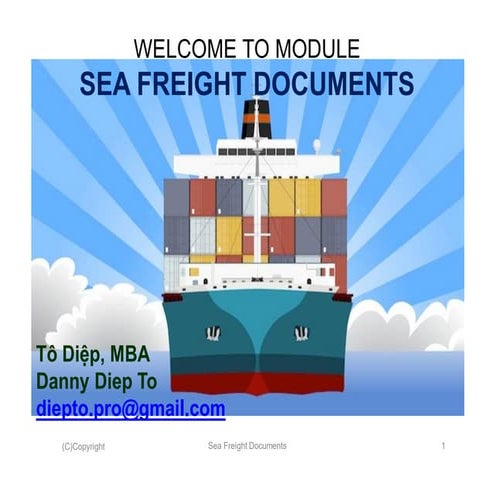 SEA FREIGHT DOCUMENTS (Sea Docs) (f)