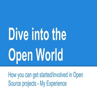 DIve into the Open World - Presenta...