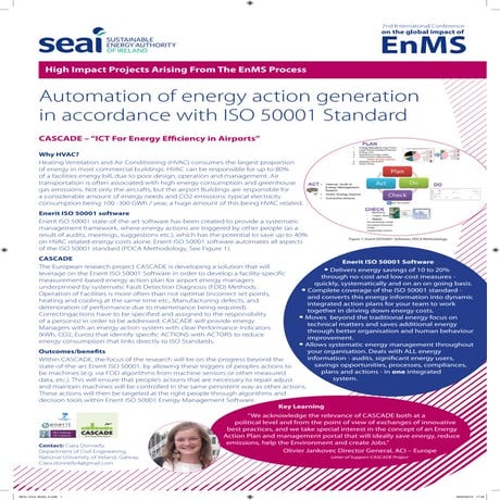 Automation of energy action in accordance with ISO 50001 Standard 