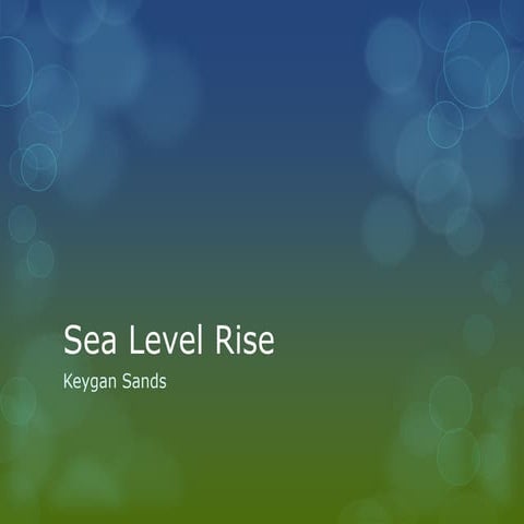 Sea Level Rise