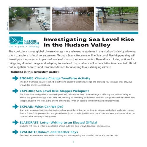 Investigating Sea level rise in the Hudson Valley
