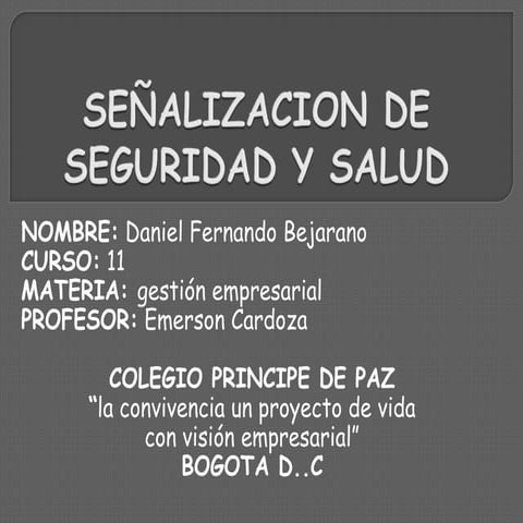 Señalizacion de seguridad y salud