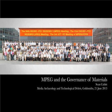 MPEG and the governance of materials
