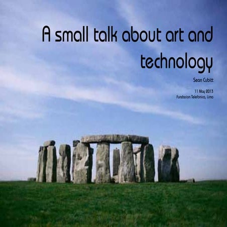 a short talk about media technology and media art