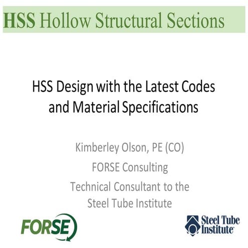 Design of HSS Steel Tubes | PDF