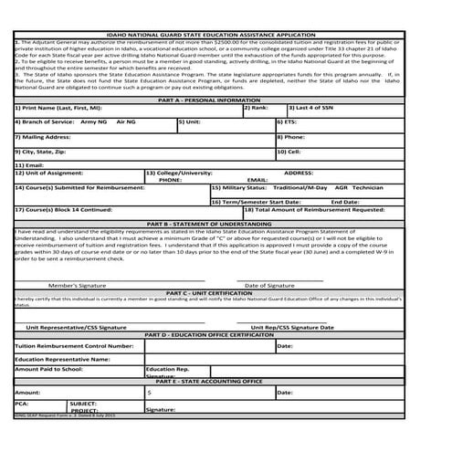 Idaho State Education Assistance application 7 july 15 encl 3 | PDF