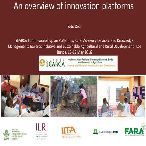 An overview of innovation platforms