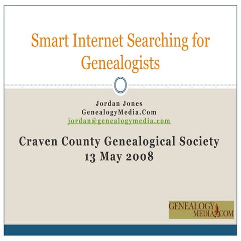 Smart Internet Searching for Genealogists