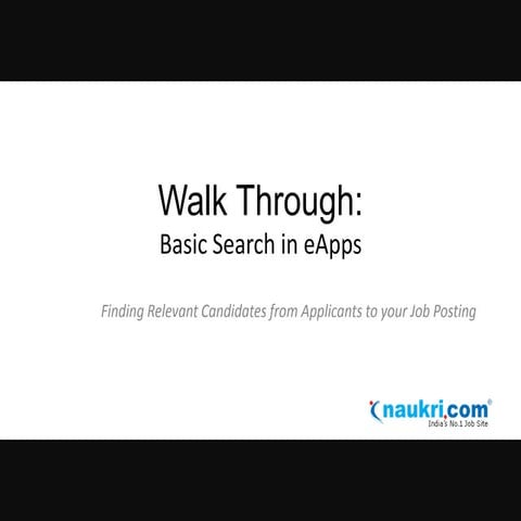 Basic eApps Search Demo