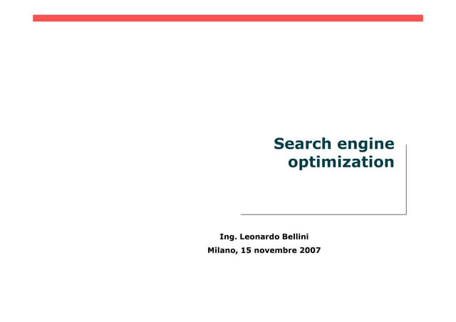 Search engine  optimization strategies