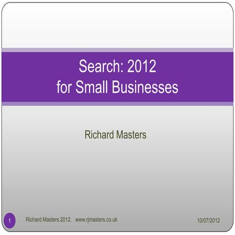 Search 2012 for small businesses