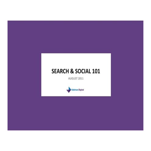 Search & Social 101