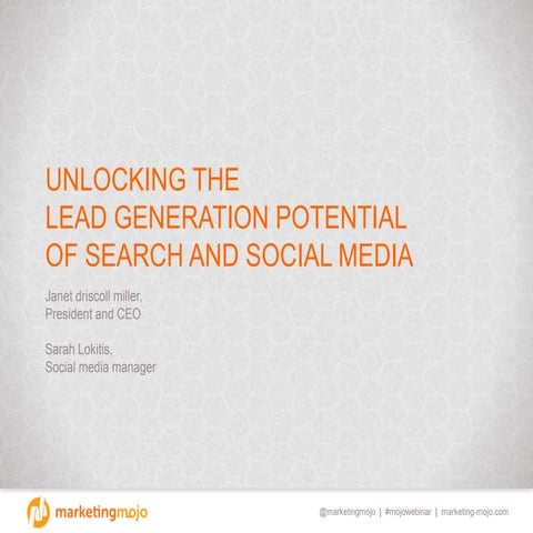 Unlocking the Lead Generation Potential of Search and Social Media