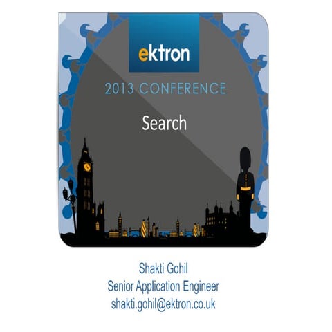 Ektron London Conference: New Search Features in Ektron 9
