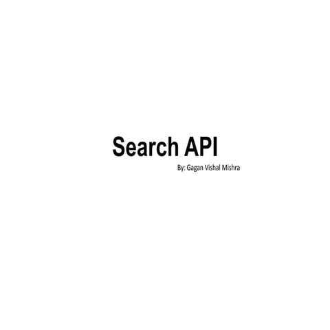 Search API