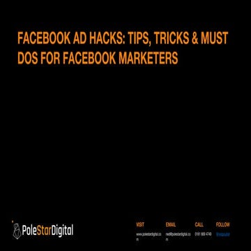 Facebook Marketing Ad Hacks: Tips, Tricks & Must Dos for Facebook Marketers