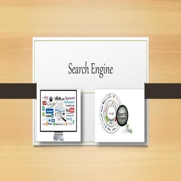 ข้อดีข้อเสีย search engine | PPTX