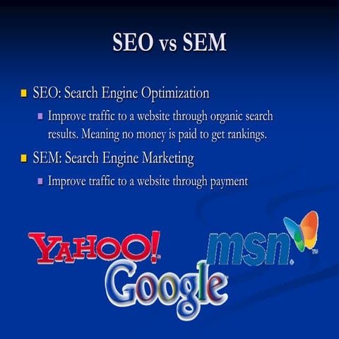 Search Engine Marketing