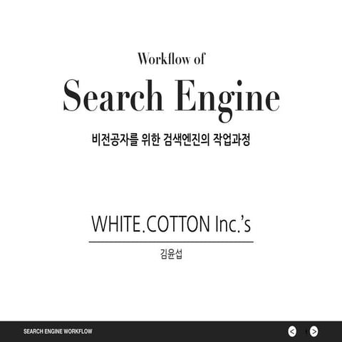 Search engine mechanism(기초 검색엔진 작업구조)