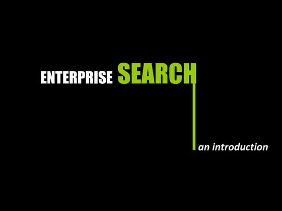 Introduction to Search Engines
