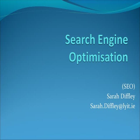 Search engine optimisation