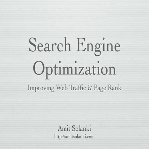 Search Engine Optimization
