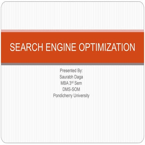Search engine optimization
