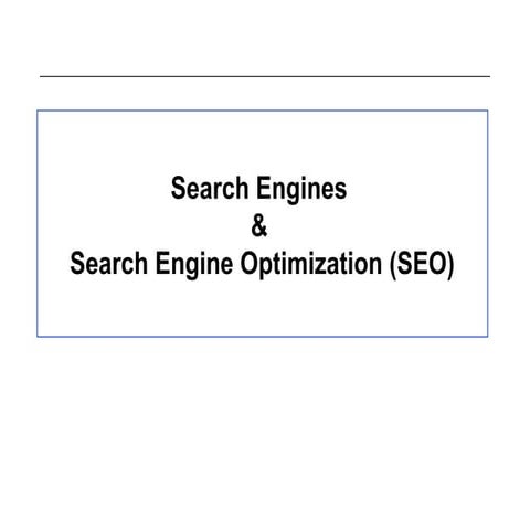 Search engine optimization