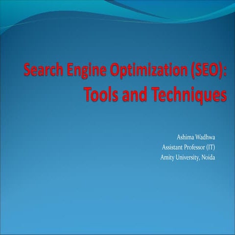 Search engine optimization