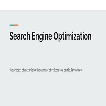 Search engine optimization