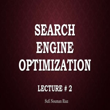 ON PAGE SEO || Keyword Research