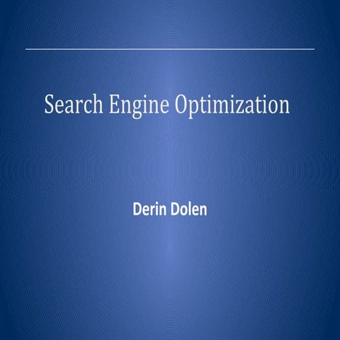 Search Engine Optimization | Derin Dolen