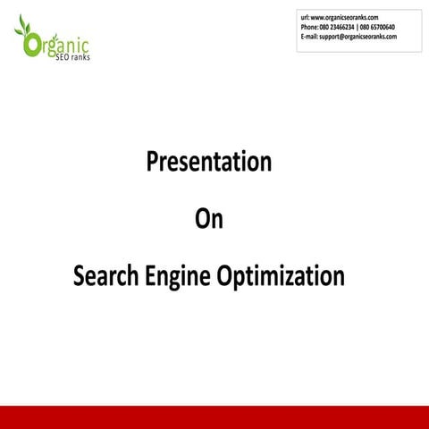 SEO Search Engine Optimization Proposal - Organic SEO Ranks