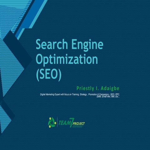 Search engine optimization (seo) - priestly adaigbe