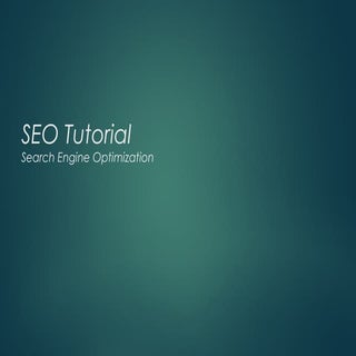 Search Engine Optimization (SEO Tut...