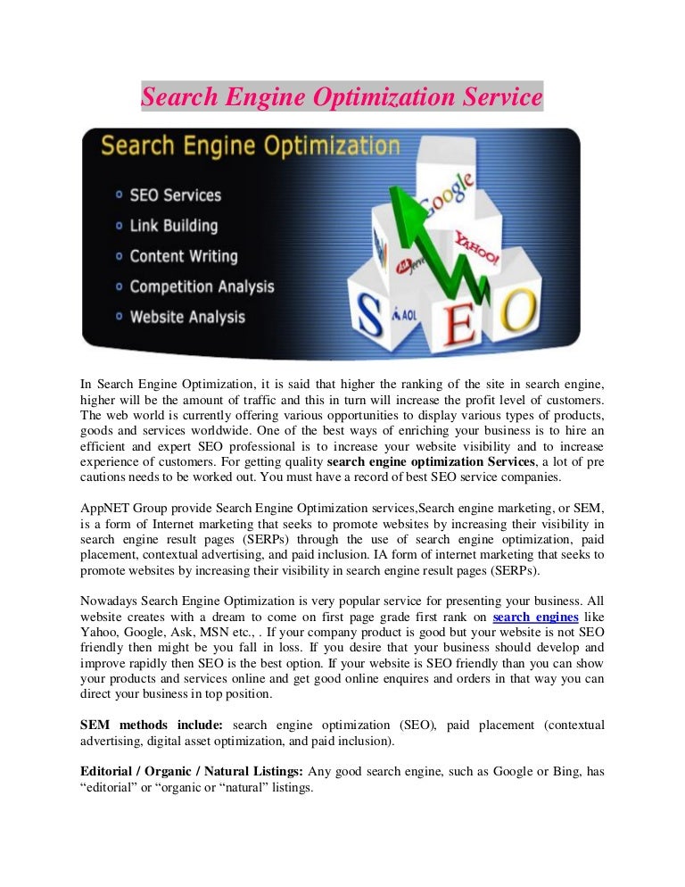 Techniques of search engine optimization and its results - CORE