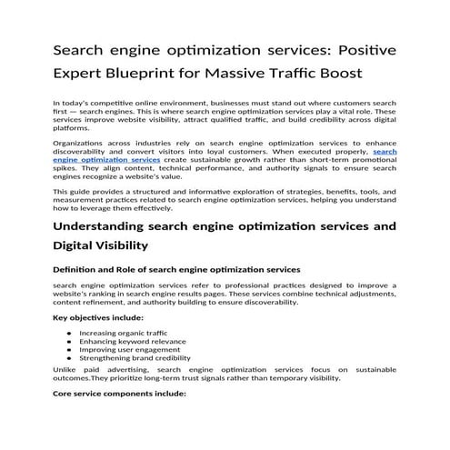 Search engine optimization services_ Positive Expert Blueprint for ...