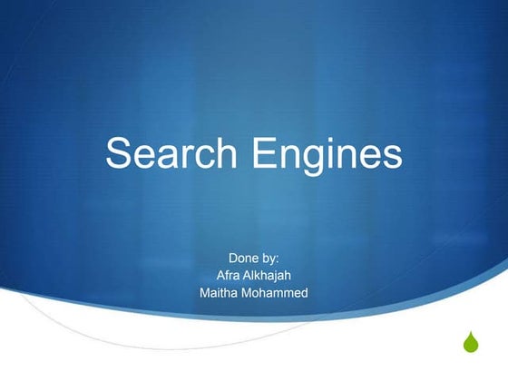 Search engine ppt | PPT