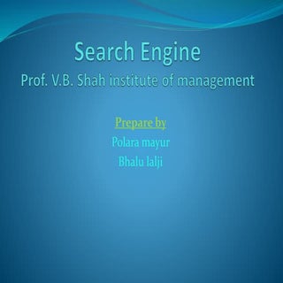 Search engine ppt