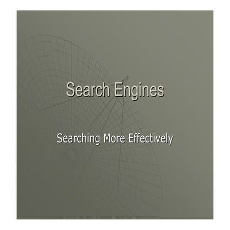 Search engines
