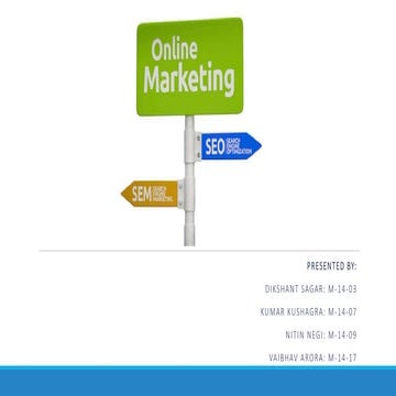 Search engine optimization and marketing