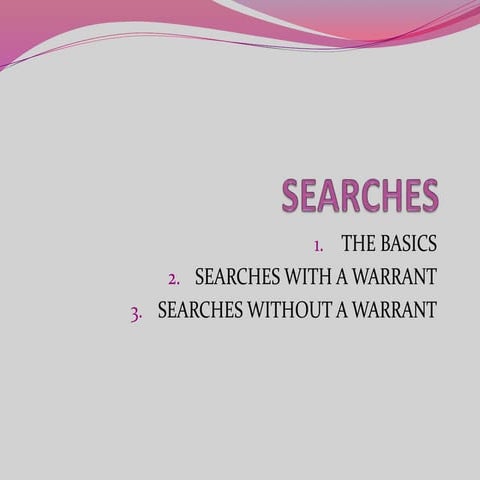 Searches (Criminal procedure in Kenya)