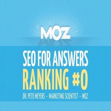 SEO for Answers: Ranking #0