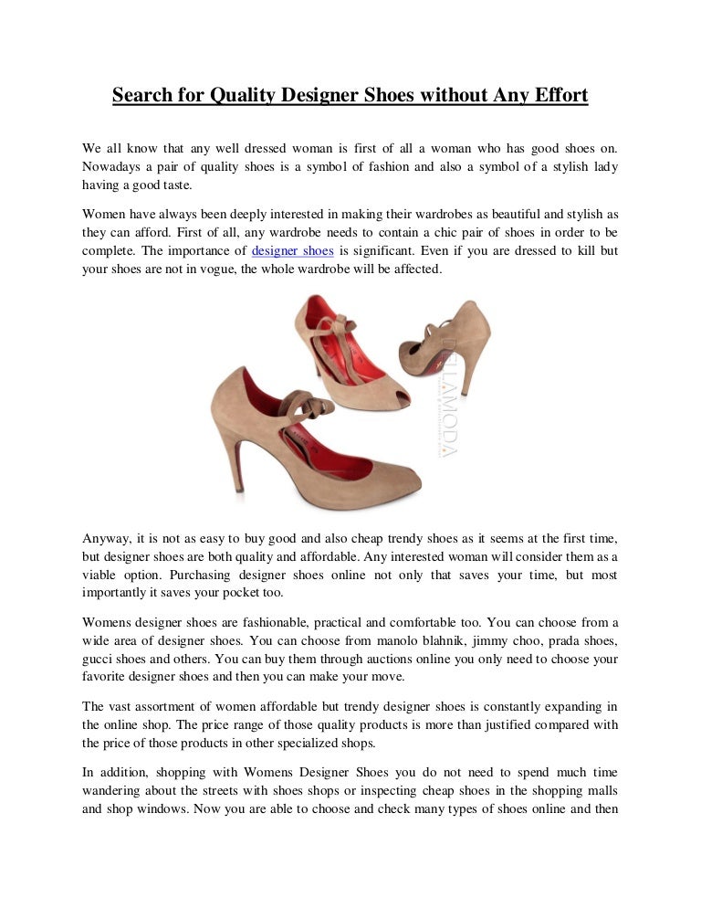 designer shoe shops
